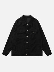 Jacke mit Waffel-Flock-Buchstaben 