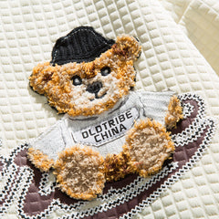 Waffel Letterman Jacke Bär