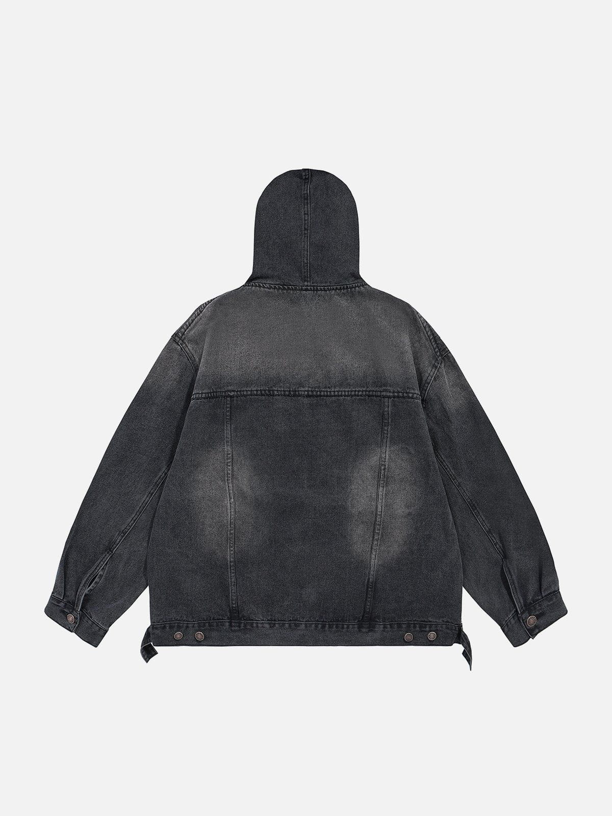 Washed Denim Hoodie