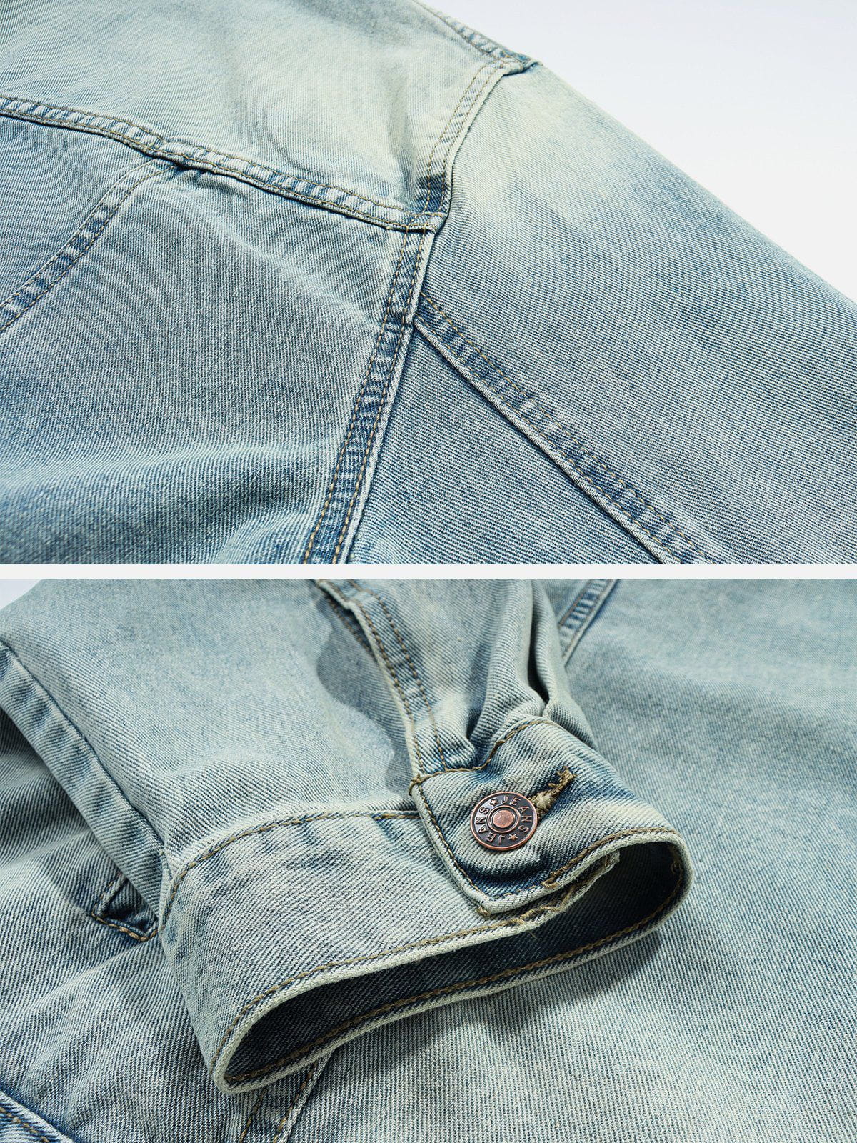 Washed Denim Hoodie