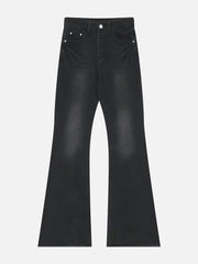 Washed Flare Jeans