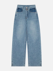 Washed Fringe Jeans