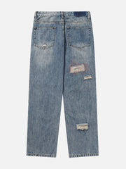 Washed Hole Jeans