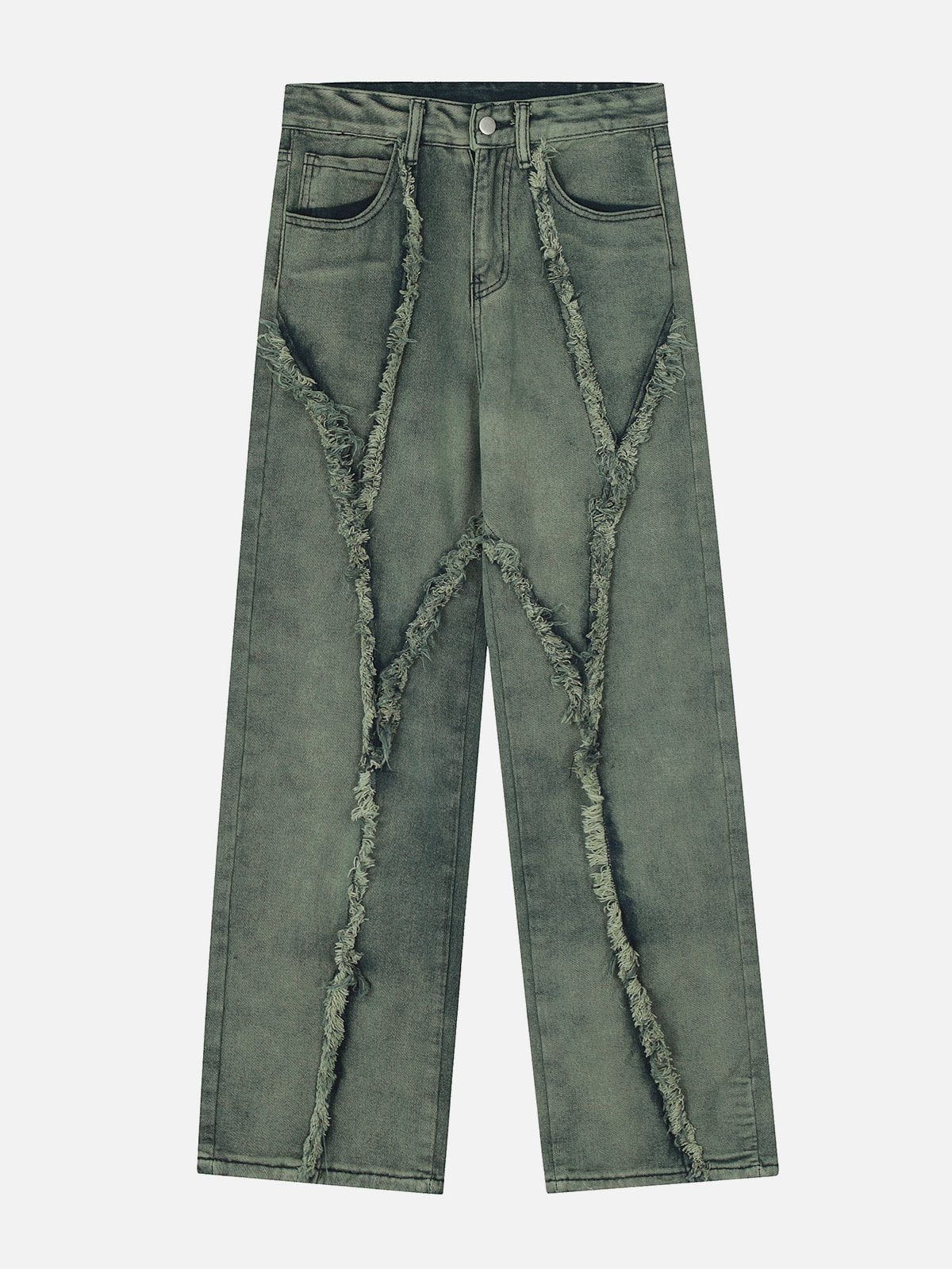 Washed Raw Edges Jeans