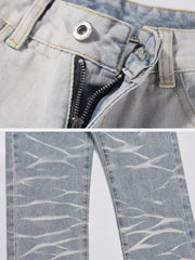Water Ripple Gradient Jeans