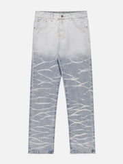 Water Ripple Gradient Jeans