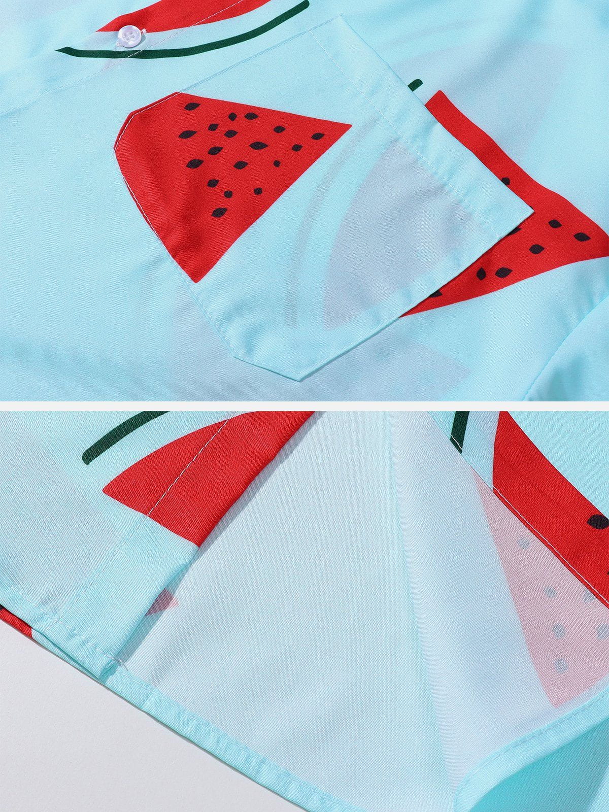 Watermelon Print Short Sleeve Shirt