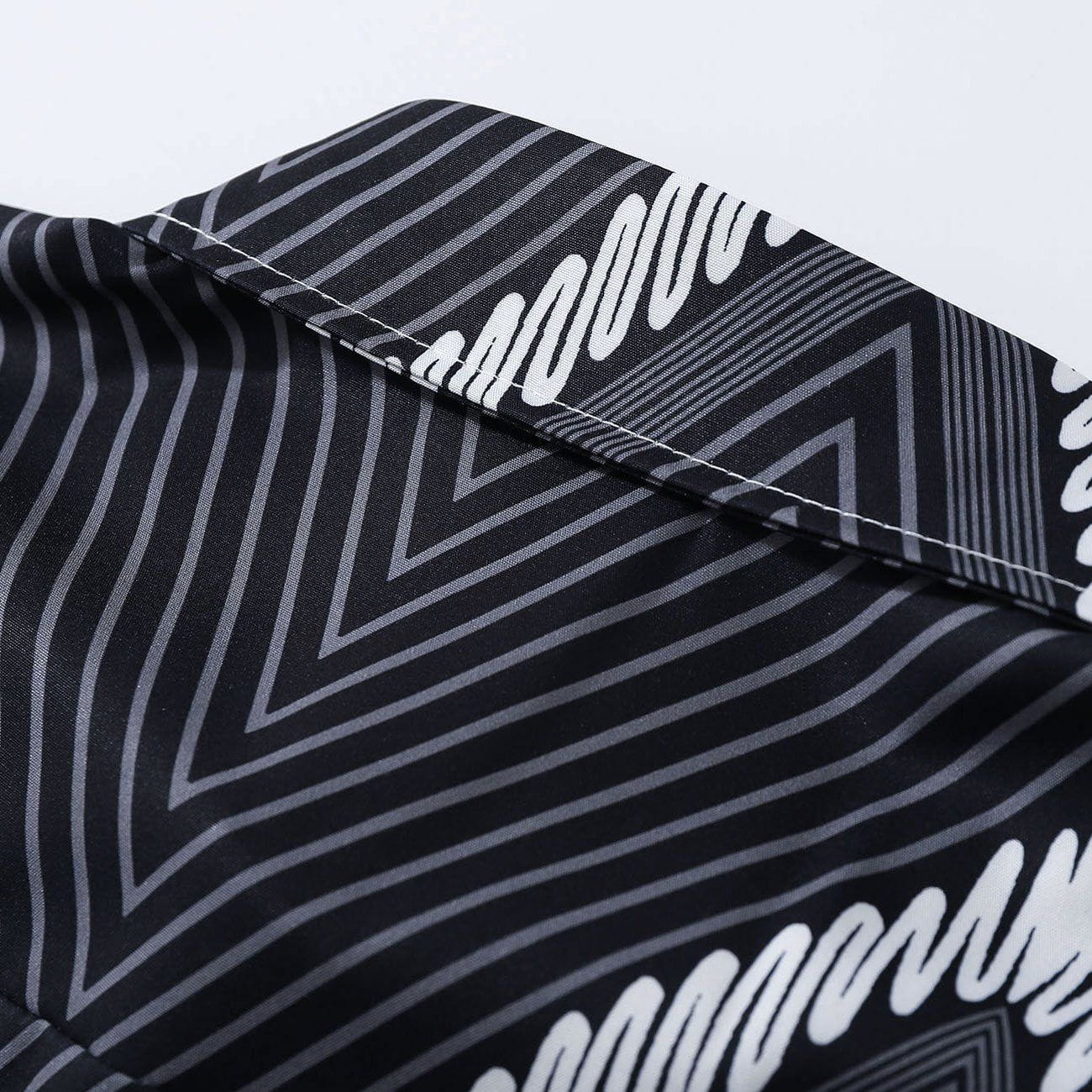Wave Stripe Short Sleeve Shirt