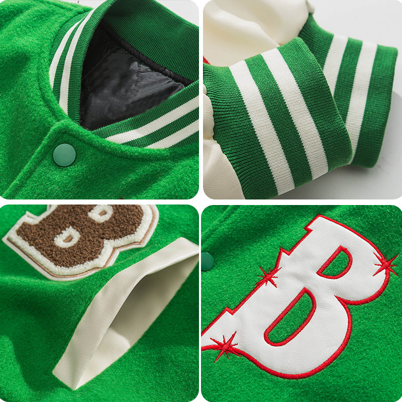 Winter Collegejacke Stickerei B