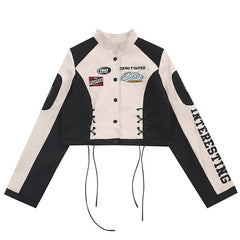 Kurzes Bikerjacken-Set für Damen