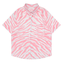 Zebra Graphic Sleeve Shirt