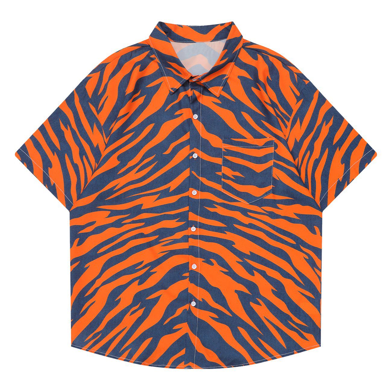 Zebra Graphic Sleeve Shirt