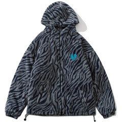 Zebra Pattern Winter Coat