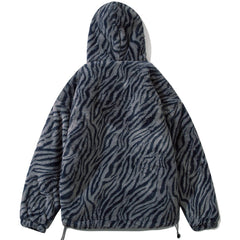 Zebra Pattern Winter Coat