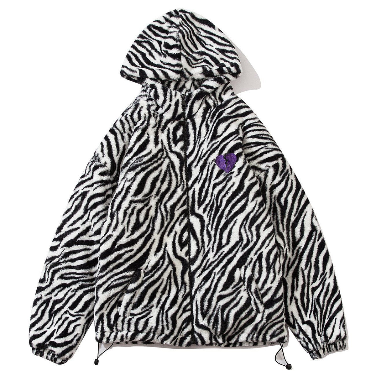 Zebra Pattern Winter Coat