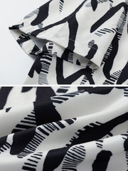 Zebra-stripe Short Sleeve Shirt
