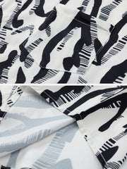 Zebra-stripe Short Sleeve Shirt