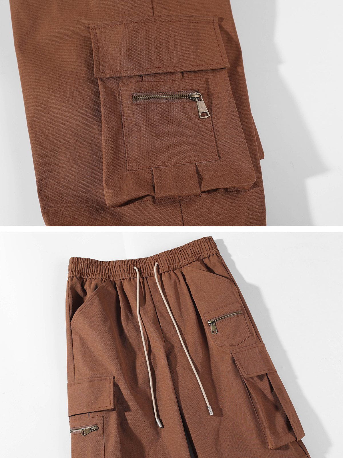 Zip Large Multi-Pocket Cargo Pants