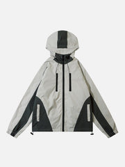 Farblich passende Jacke mit Reißverschluss 