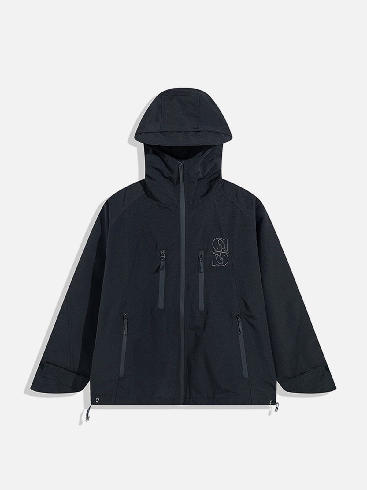 ZIP UP Patchwork Anorak