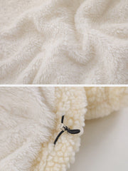 ZIP UP Patchwork Sherpa Coat