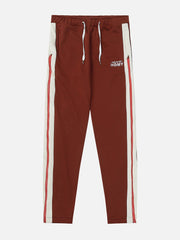 Zipper Panel Striped Sweatpants