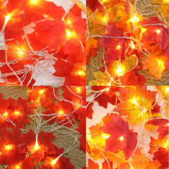 Maple Leaves Fall String Lights