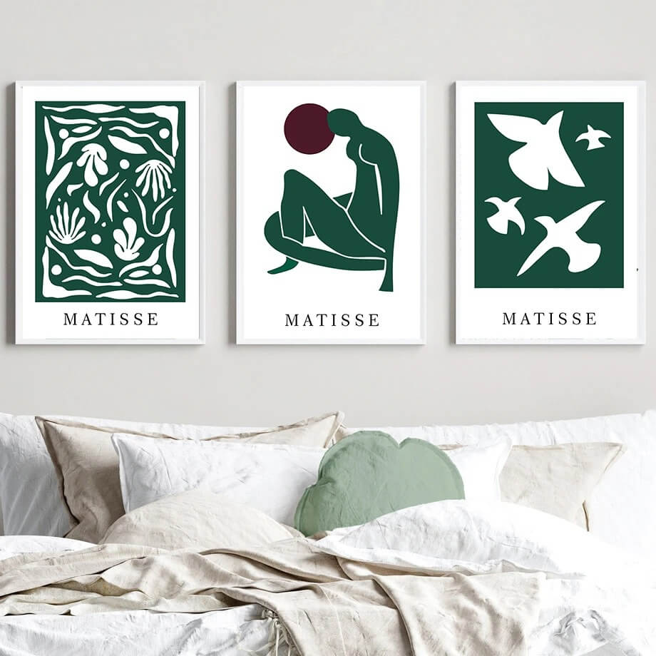 Green Art Mix Canvas Posters