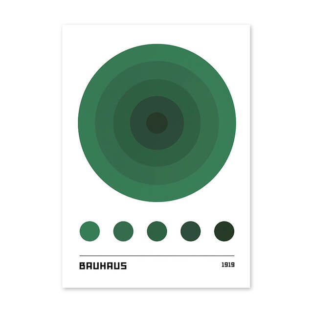 Green Art Mix Canvas Posters