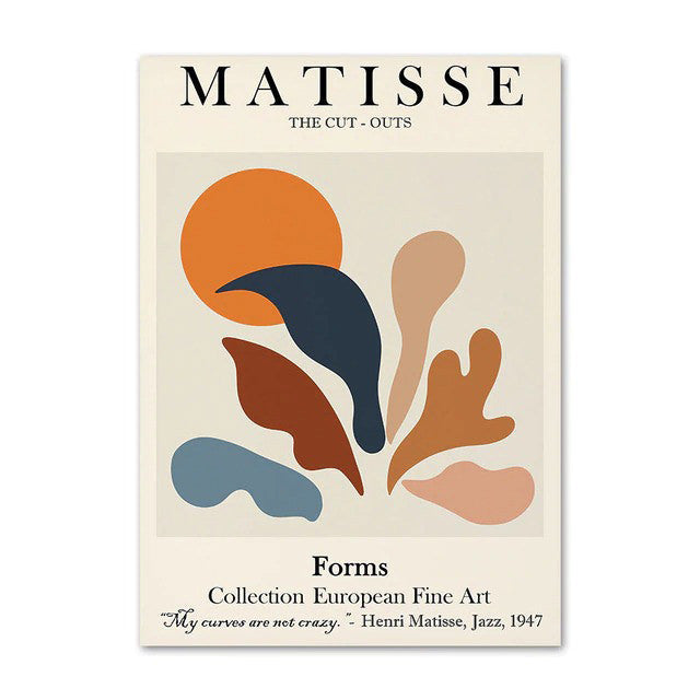 Matisse Outline Canvas Posters