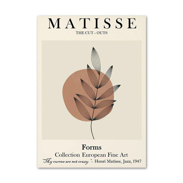 Matisse Outline Canvas Posters