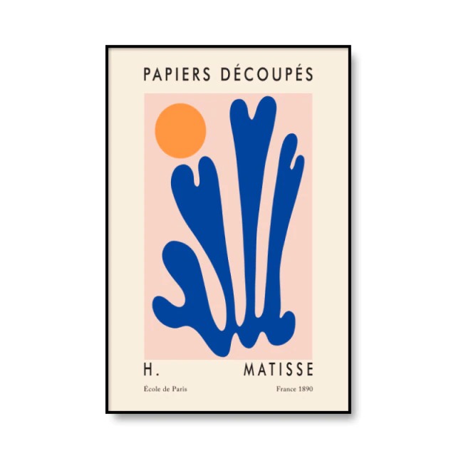 Matisse Cut Outs Canvas Posters