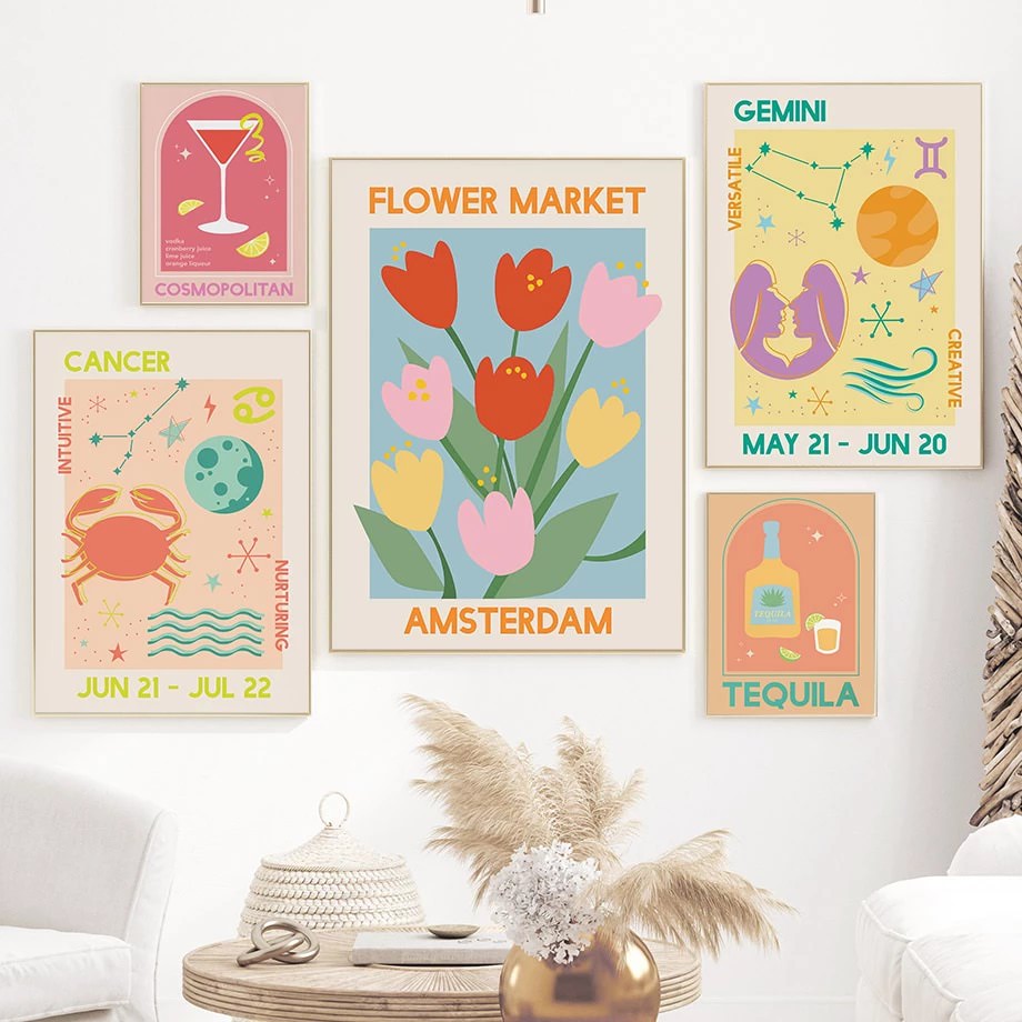 Riviera Gallery Wall Canvas Posters