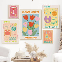 Riviera Gallery Wall Canvas Posters
