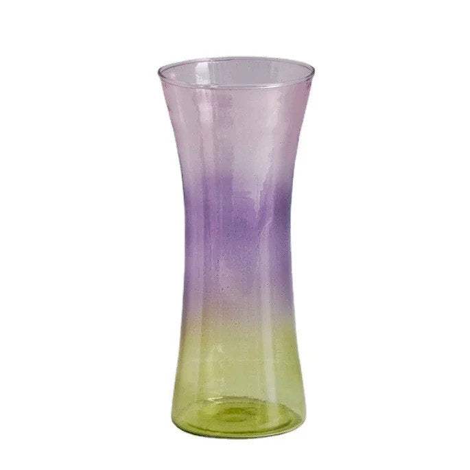 Pastel Gradient Colored Glass Vase