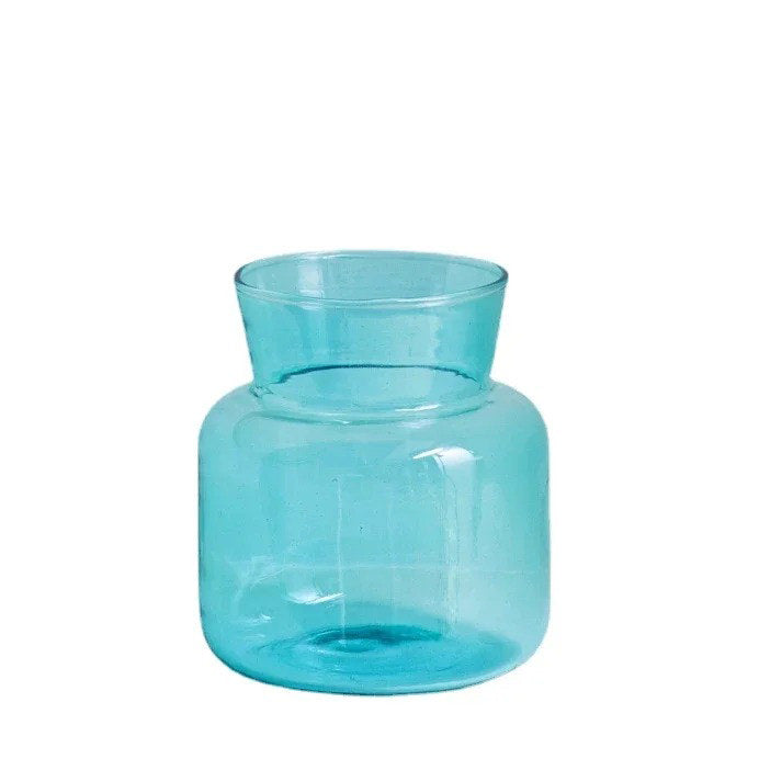 Pastel Gradient Colored Glass Vase