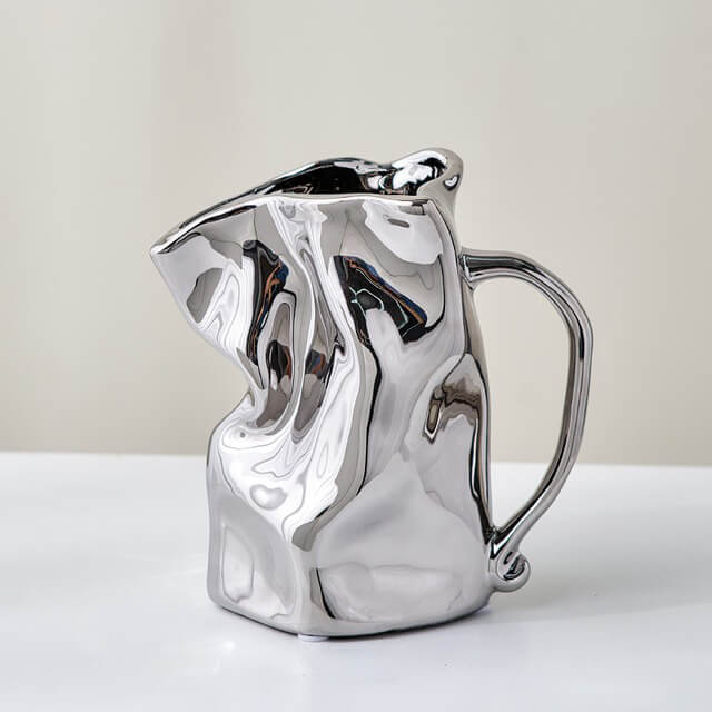 Crumpled Mug Ceramic Vase