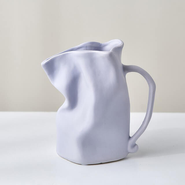 Crumpled Mug Ceramic Vase