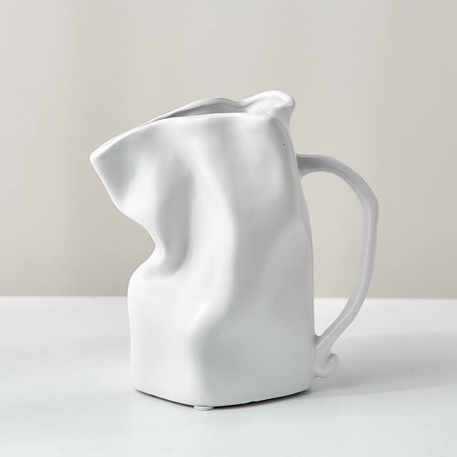 Crumpled Mug Ceramic Vase