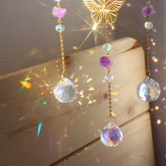 Fairy Butterfly Moon Suncatcher