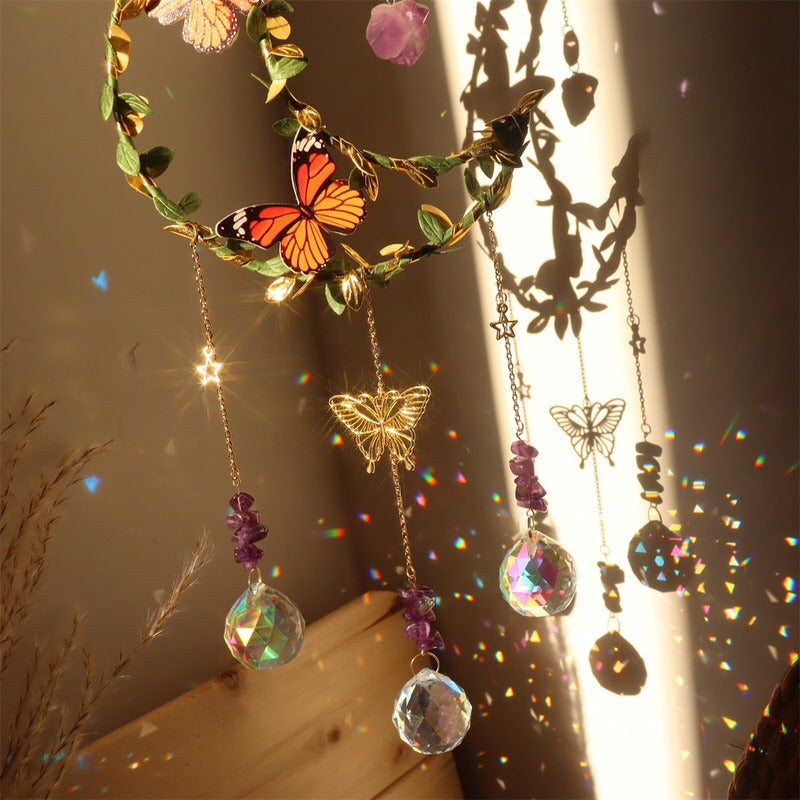 Fairy Butterfly Moon Suncatcher