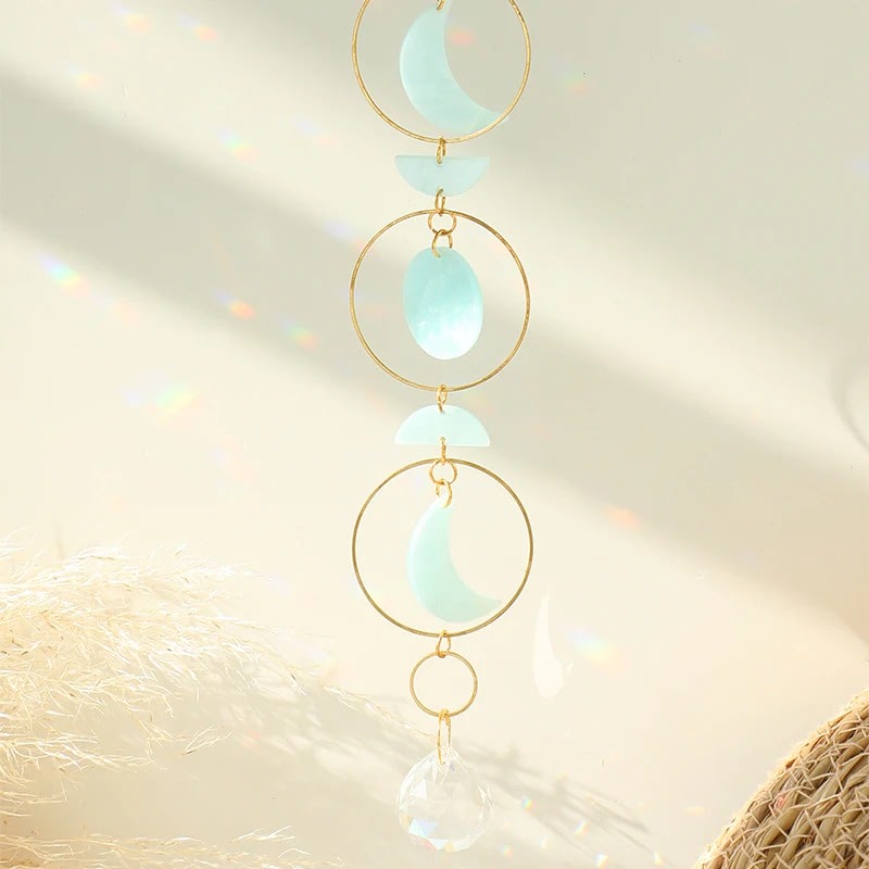 Moon Phase Nacre Suncatcher