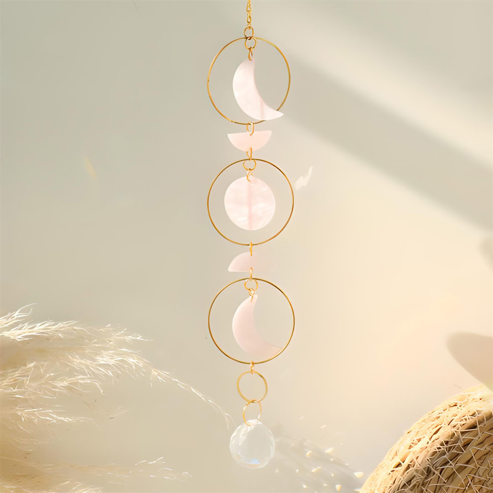 Moon Phase Nacre Suncatcher