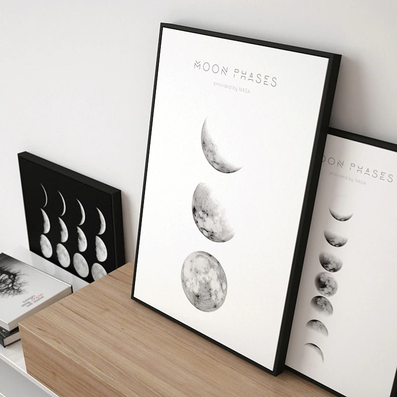 Moon Phases Canvas Posters