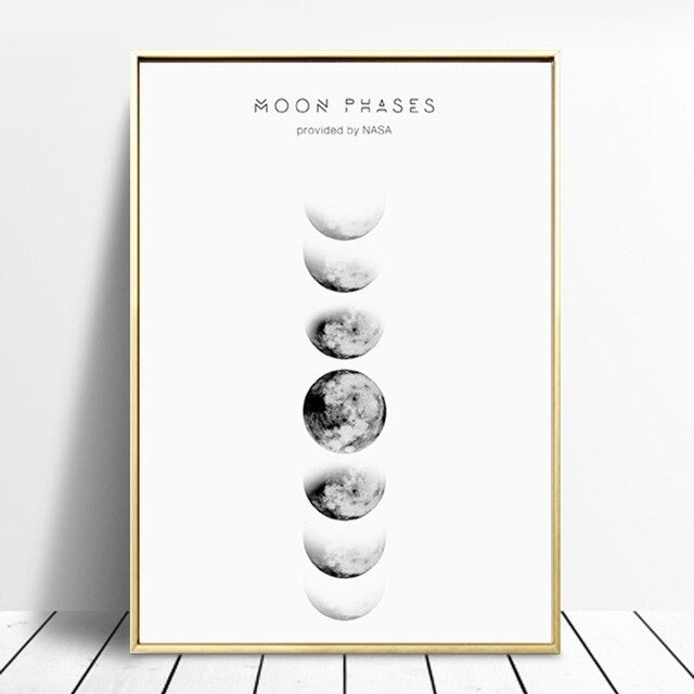 Moon Phases Canvas Posters