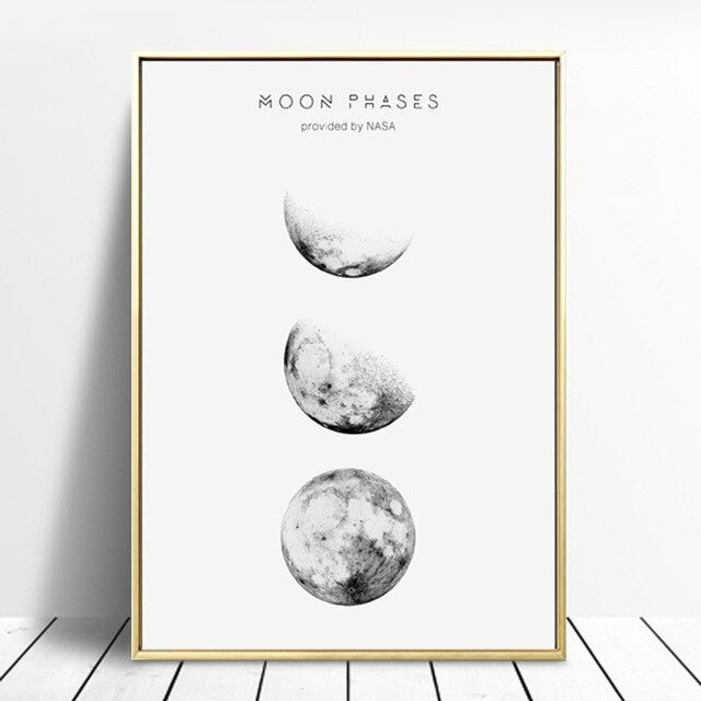 Moon Phases Canvas Posters