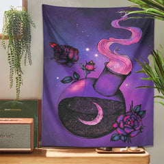 Moon Potion Witchy Tapestry