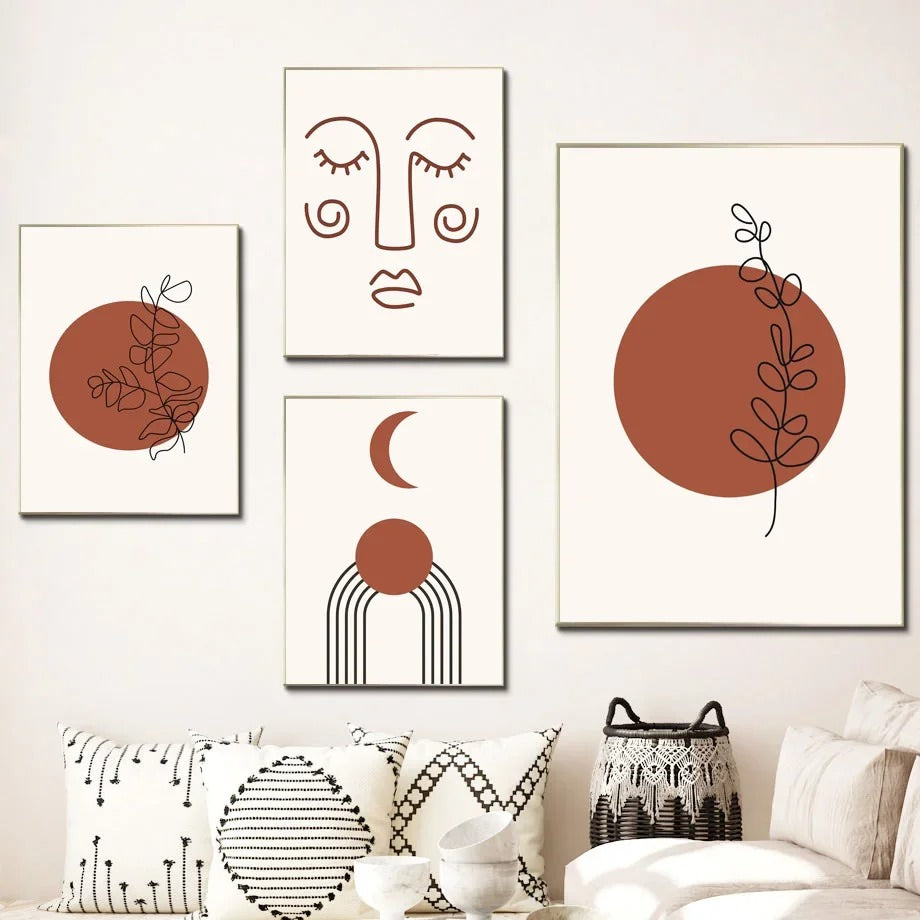 Moongirl Boho Aesthetic Canvas Posters