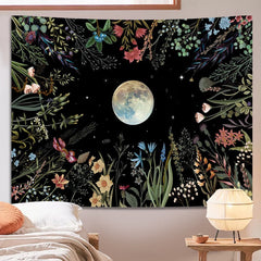 Moonlit Garden Tapestry