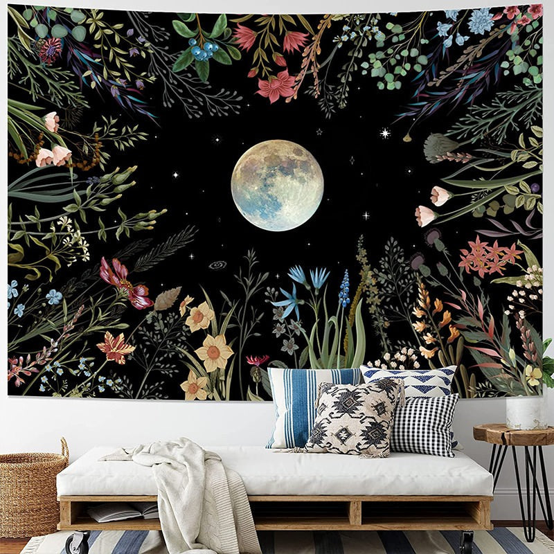 Moonlit Garden Tapestry